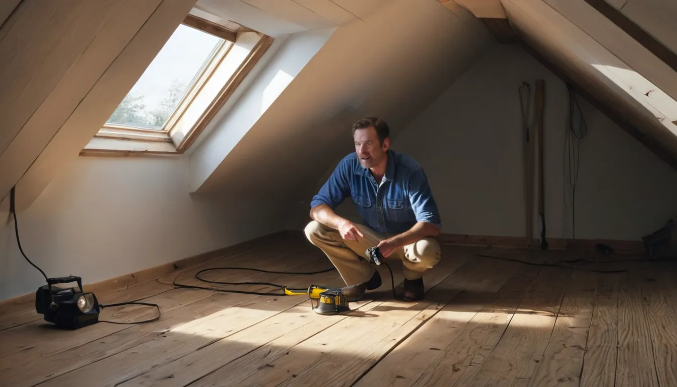 A local provider inspecting an attic for rodent and wildlife entry points in a Greensburg home